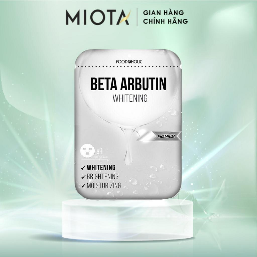 Mặt nạ dưỡng trắng da Hàn Quốc Foodaholic Beta Arbutin Whitening Mask Lẻ 1 miếng 25ml