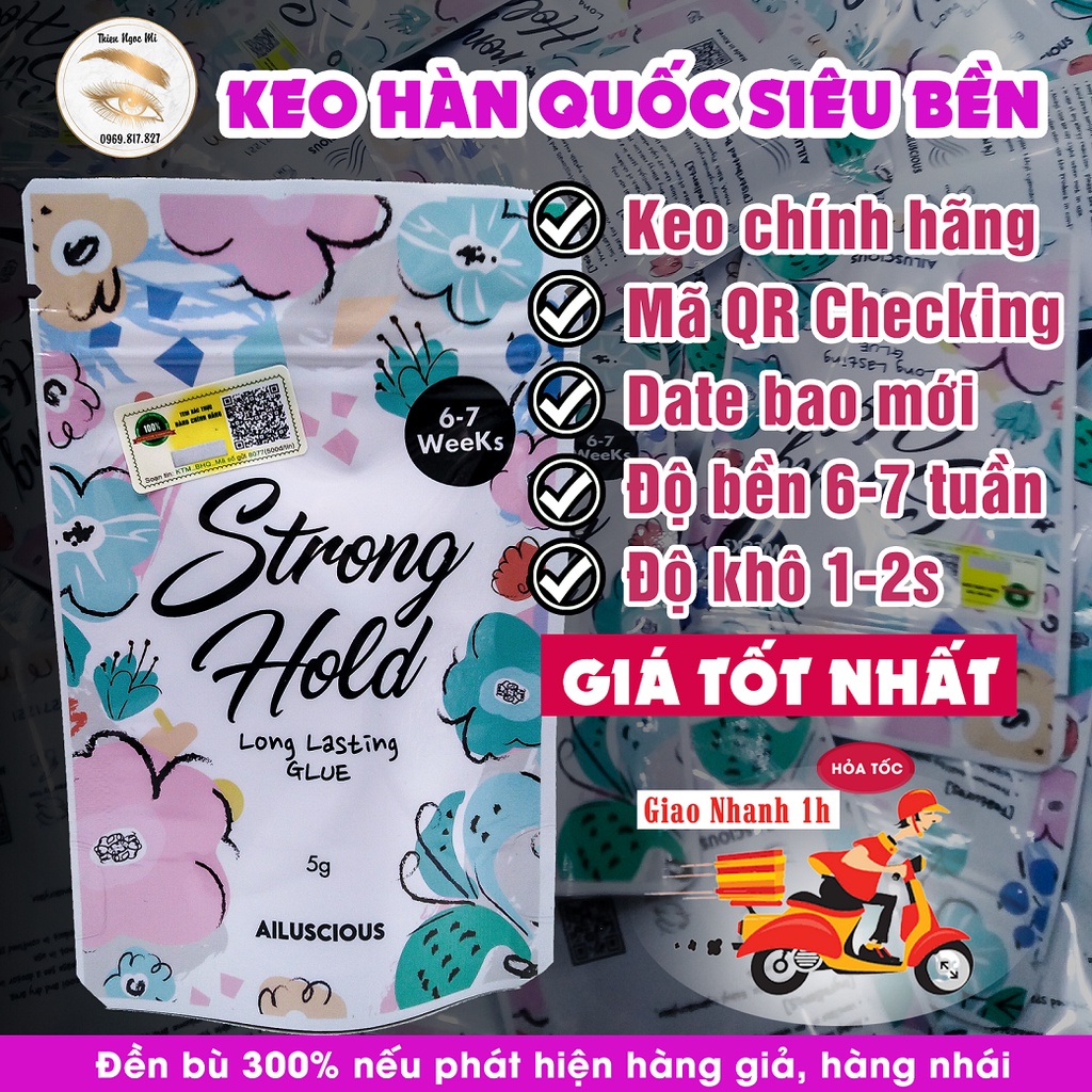 Keo nối mi strong hold_keo hàn quốc _keo nối mi_uốn mi_mi fan_ Thiên Ngọc Mi