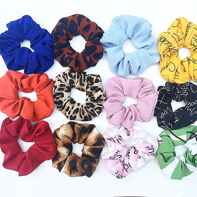 Cột tóc Scrunchie vải voan hot trending