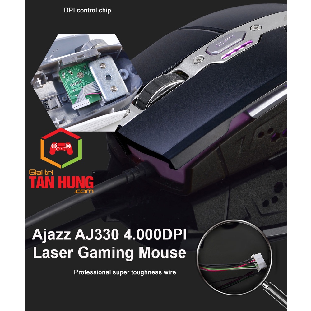 Chuột Gaming GameThủ AJAZZ  AJ330 4000DPI