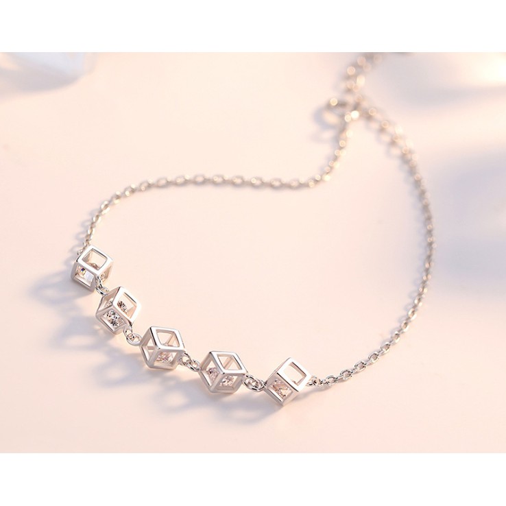 Vòng đeo tay thời trang Vòng đeo tay S925 Bạc cao Carbon Diamond Bracelet cho phụ nữ