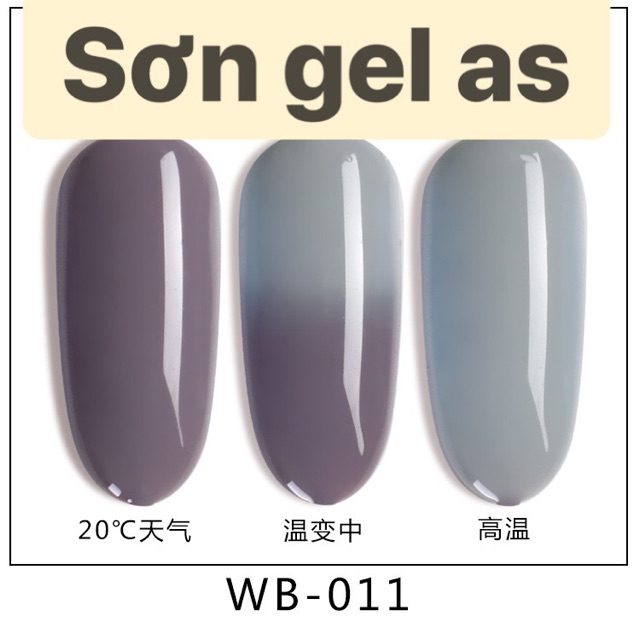 Sơn gel as đổi mầu WB ( chai đen )