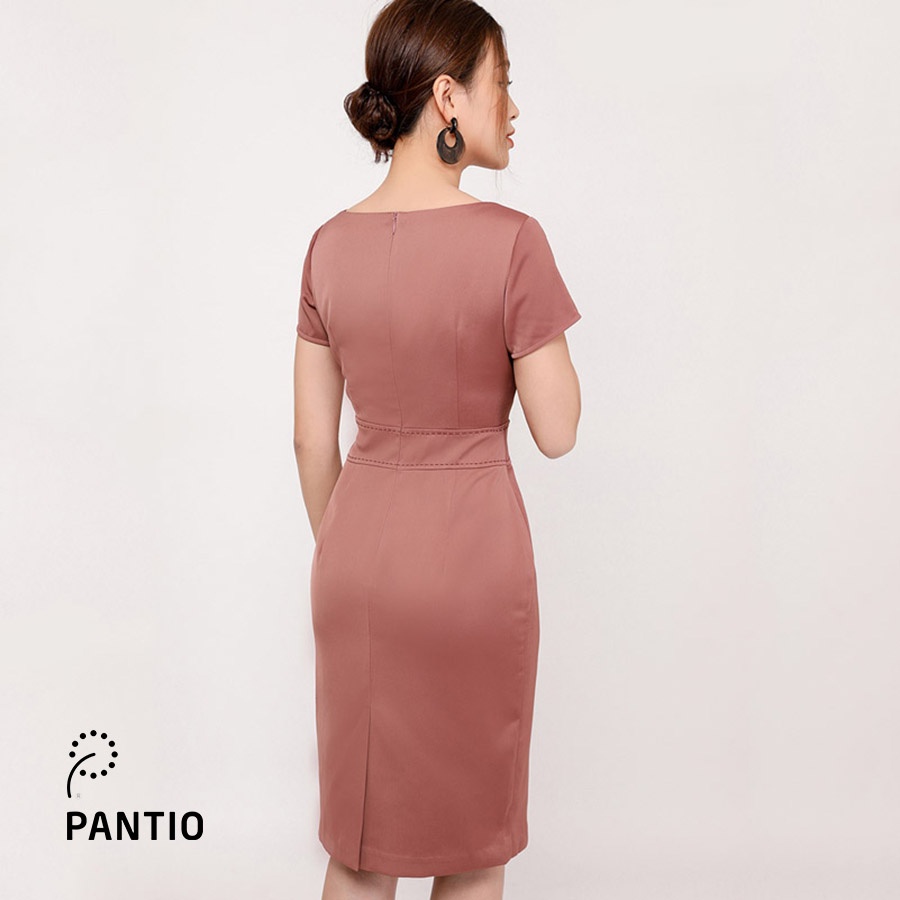 Đầm công sở ngắn tay dáng ôm nhẹ FDC72201 - PANTIO