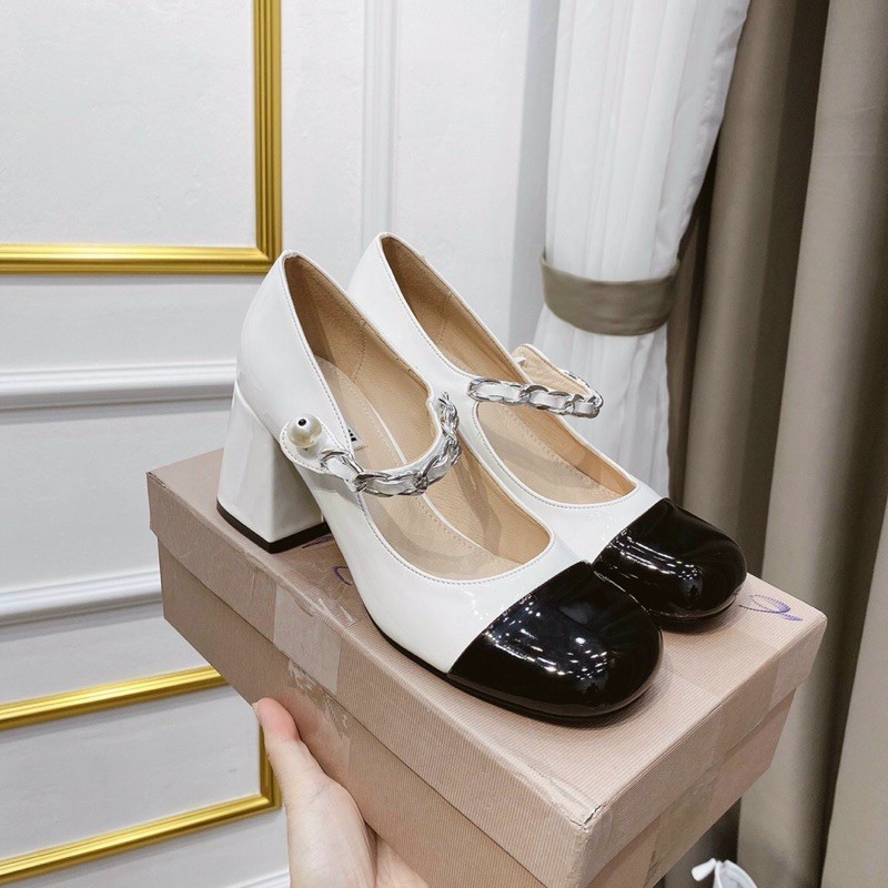 Giày búp bê cao gót miumiu fullbox