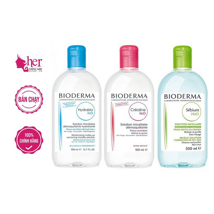 Tẩy trang Bioderma 500ml