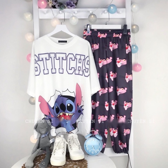 Áo thú STITCHS + quần báo dài