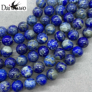Chuỗi hạt đá lapis lazuli tự nhiên 4-18mm dùng làm vòng tay diy