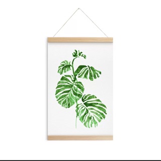 Tranh Canvas nẹp gỗ / Tranh Canvas / Tranh Canvas nghệ thuật / Tranh Lá Cây