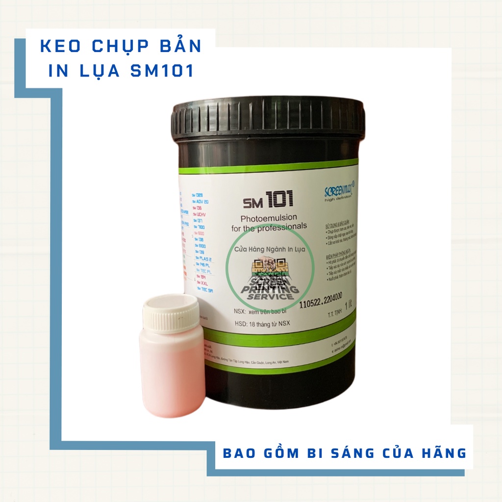 Keo chụp bản SM 101 hệ nước