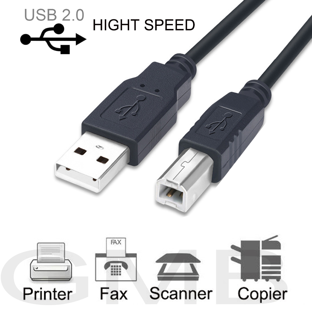 Dây Cáp Usb 2.0 Loại A Tốc Độ Cao Cho Máy In Canon Brother Samsung Hp Epson 3feet 1m