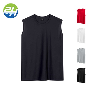 Áo Thun Ba Lỗ Tank Top Thể Thao Thời Trang 24h  Nhiều Màu Vải Thun Lạnh Thấm Hút Mát Không Xù Lông Cho Nam và Nữ