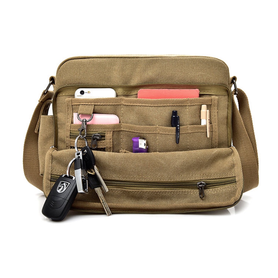 Túi đeo chéo nam vải cavans cao cấp phong cách mới