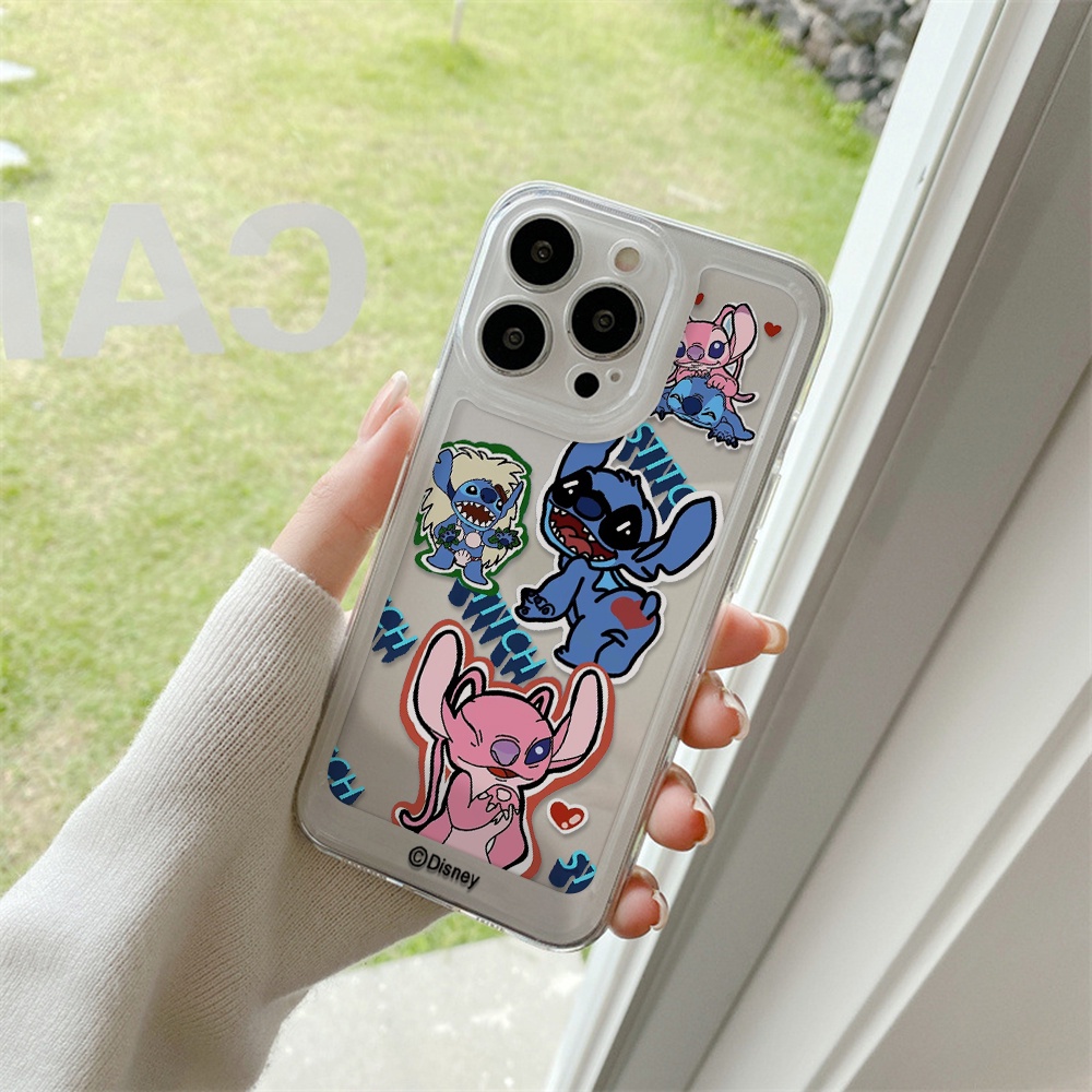 Ốp Điện Thoại Mềm Trong Suốt Chống Sốc In Hình Stitch Cho iPhone 11 13 12 X XS Pro Max xr 12 13 Mini xr