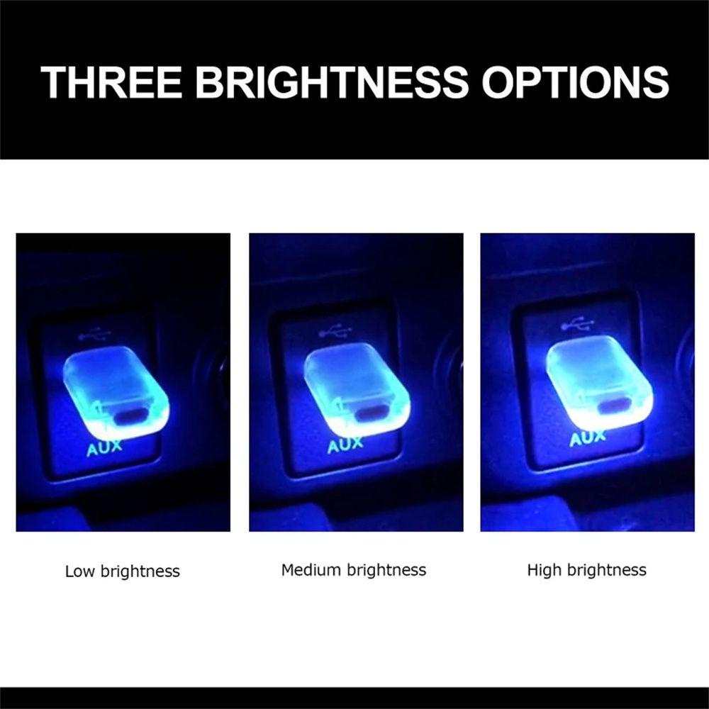 Đèn LED Trang Trí Nội Thất Xe Hơi 5V Điều Khiển Bằng Âm Thanh Tiện Dụng