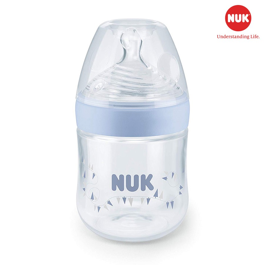 [CHÍNH HÃNG] Bình sữa NUK Cổ Rộng Cho Bé Sơ Sinh 0-6M 6-18M, Bình Sữa Chống Sặc Nuk Nature Sense