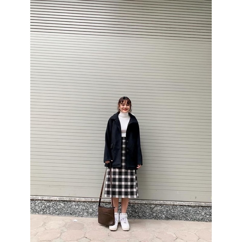 Áo khoác dạ 4 khuy túi nắp Hàn quốc Style Ulzzang ( hình thật/ sẵn) | BigBuy360 - bigbuy360.vn