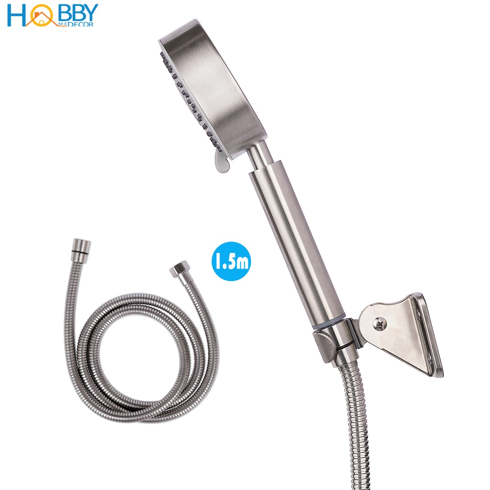 Bộ vòi sen tắm tăng áp 3 chế độ phun có dây sen giá treo Hobby Home Decor BST1 loại inox 304 dây sen tùy chọn