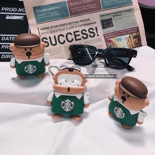 Combo ốp lưng iPhone Case Airpods hình Star bucks