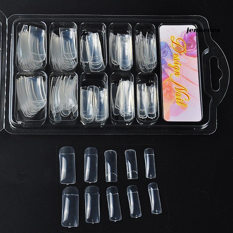 Set 100 Móng Tay Giả Bằng Nhựa Acrylic Tiện Dụng