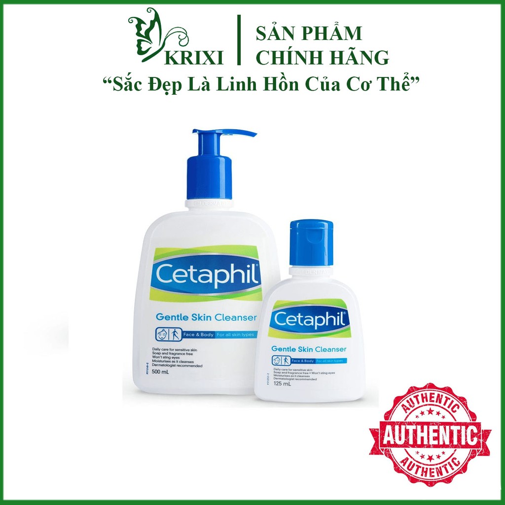 Sữa rửa mặt CETAPHIL Gentle Skin Cleanser Được Bác Sĩ Da Liễu Khuyên Dùng - Krixi Cosmectis
