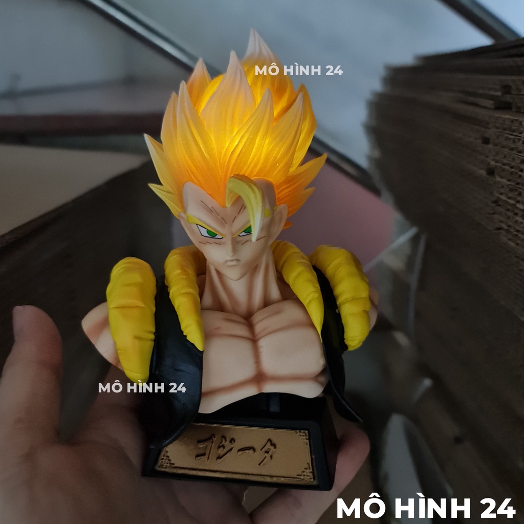 Tượng mô hình goku bán thân vô cực đầu phát sáng đồ chơi songoku bản năng vô cực ultra instinct dragonball dragon ball
