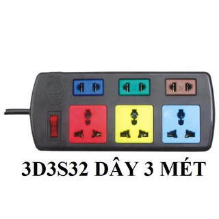 Ổ Cắm Lioa 6 Ổ Đa Năng Kết Hợp Dây Dài 3m và 5m