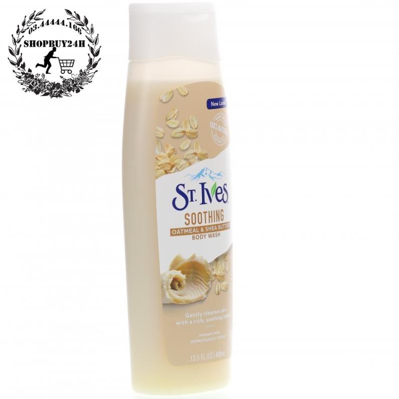 [HCM] -  Sữa Tắm Lúa Mạch St. Ives Oatmeal & Shea Butter body wash 400ml - Q2