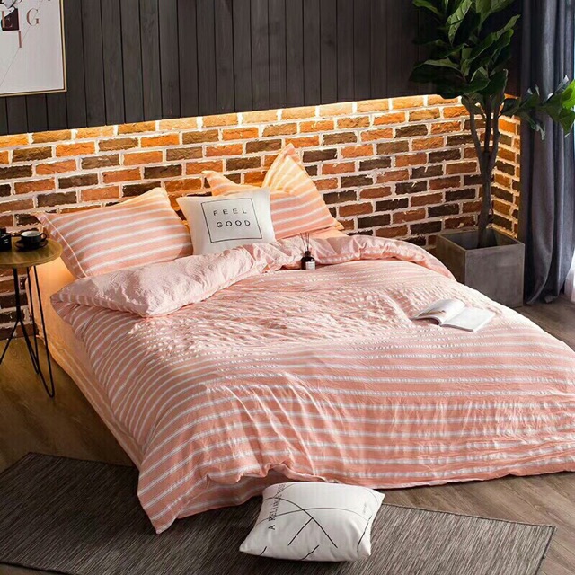 Bộ chăn ga gối muji2018
