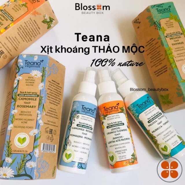 Xịt khoáng thảo mộc Teana Vegenius cao cấp