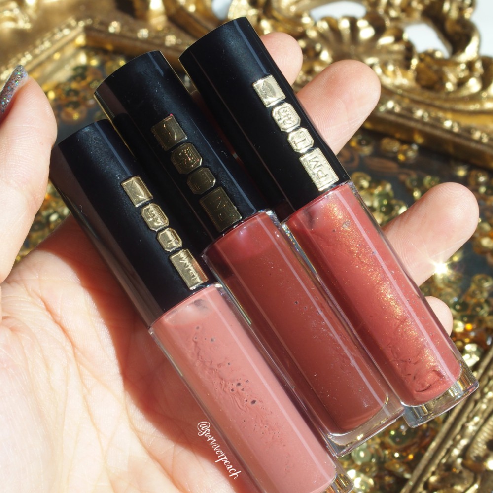 Set Son Bóng Pat Mcgrath Labs Mini Lust Gloss Trio - Sunset Seduction - Love Potion, Sunset Rose, Flesh 6