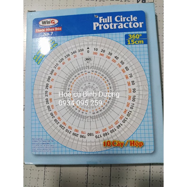 Thước đo 360 độ WinQ No.7 FULL CIRCLE RULER