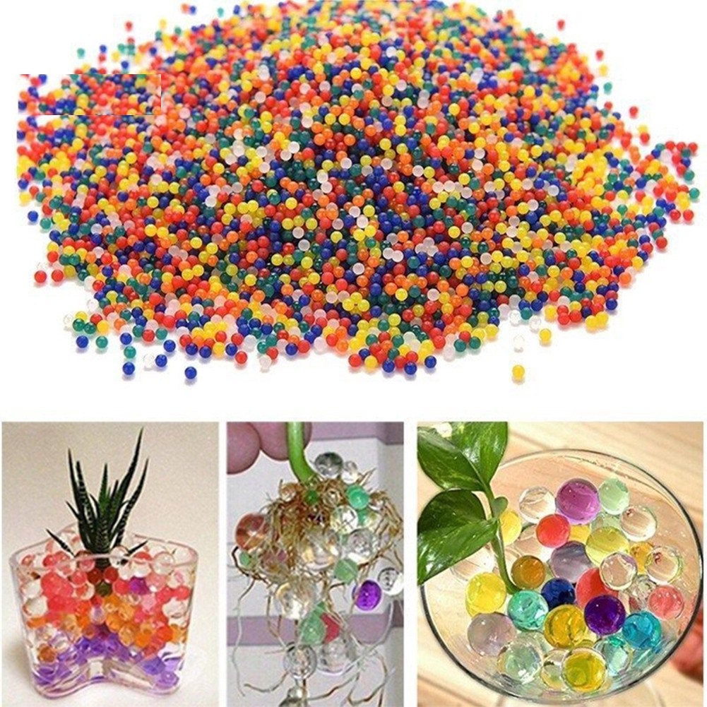 Túi Hạt Nở Ngâm Nước Phình To Nhiều Màu Sắc Pha Lê Hoa Trang Trí Nhà Cửa