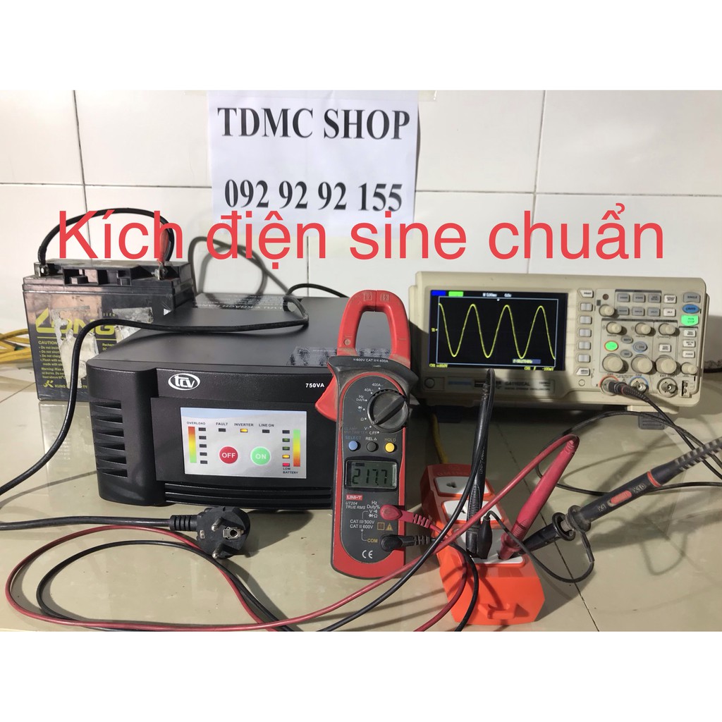 [Hàng Chính Hãng của ổn áp STANDA Việt Nam] Bộ kích điện(Inveter Sine) từ ắc quy 12V lên 220V sine chuẩn 750va/500w.