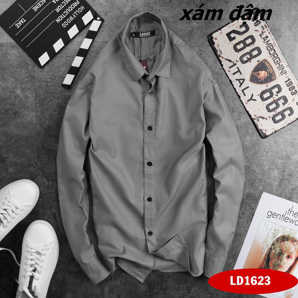 Áo sơ mi nam dài tay - 4Lucky - 1623, chất kate đẹp | BigBuy360 - bigbuy360.vn