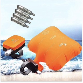 Vòng đeo tay phao cứu hộ tích hợp la bàn khẩn cấp Air SaveLife - tặng 4 ống nén khí