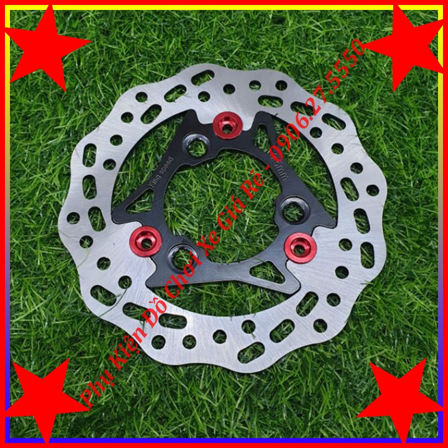 Đĩa thắng Kingspeed Trước Sau cho xe Raider Satria. Đĩa Trước Raider 290mm, đĩa sau 190mm. Lắp như Zin, không độ chế