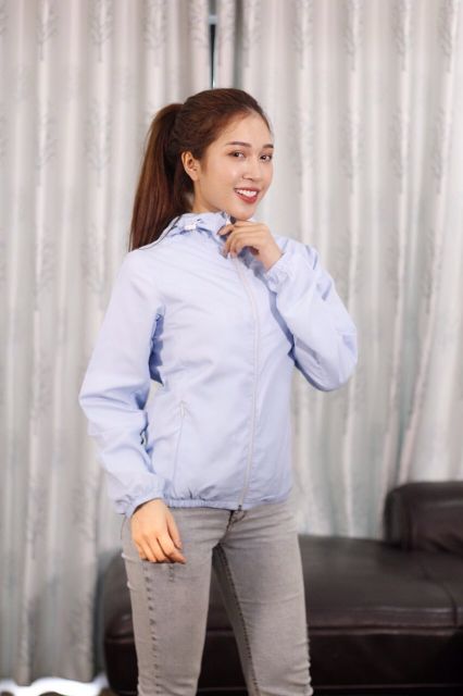 Áo gió hai lớp chống nước cao cấp ảnh thật từ 40-55kg