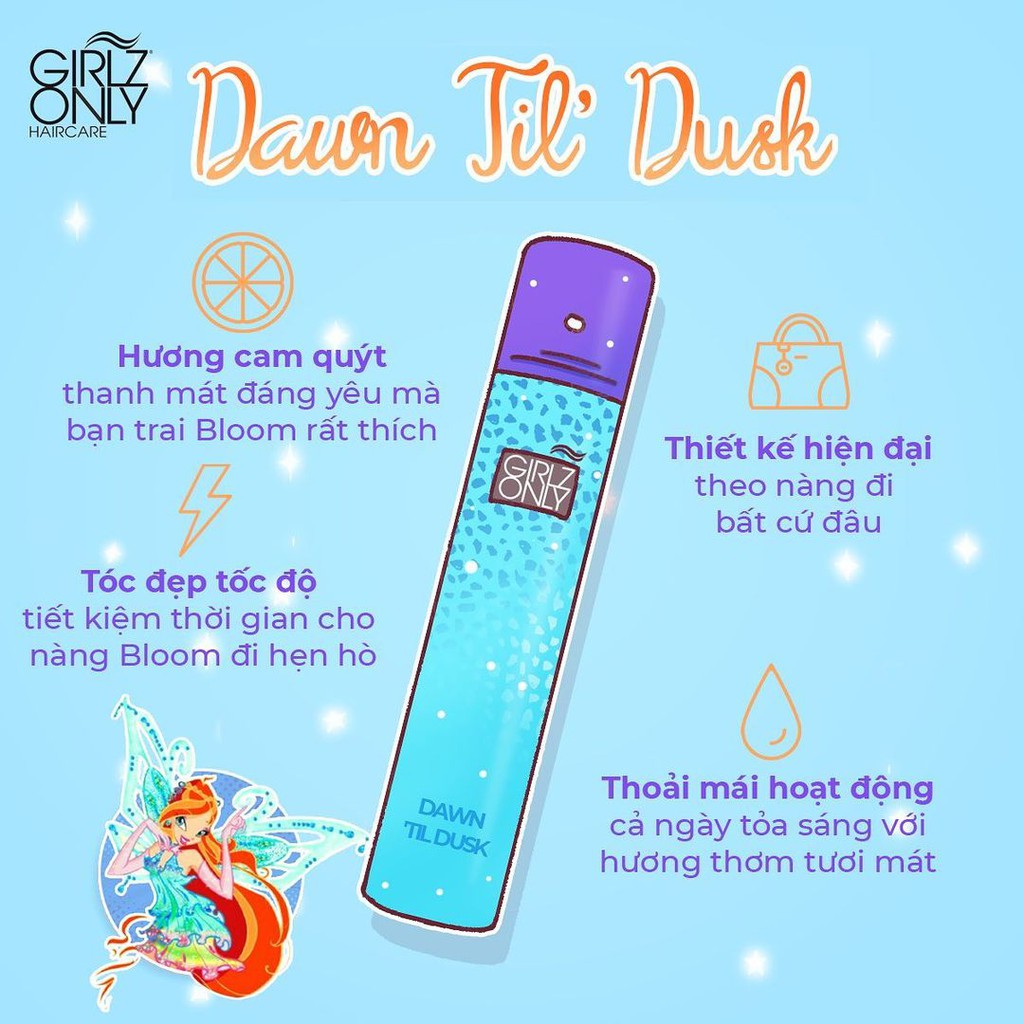 [MEMBERSHIP GIFT] Dầu Gội Khô Girlz Only Dawn 'Til Dusk 200ml