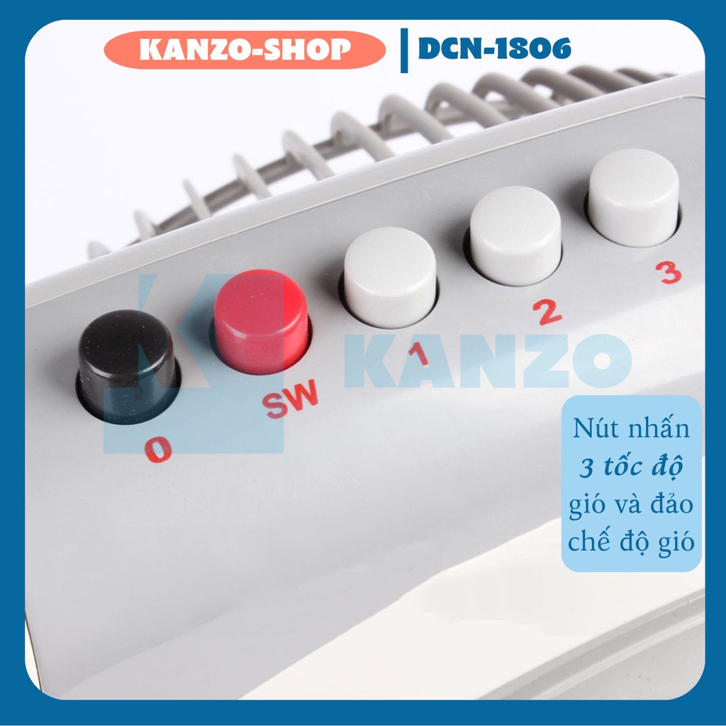 Quạt Hộp điện cơ thống nhất QH-350LP - 3 cánh, sải cánh 35cm-41W-Tản Gió - Winawind