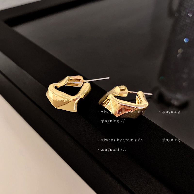 DREJEW Bông Tai Bạc 925 Kiểu Dáng Không Đối Xứng Độc Đáo Thời Trang Hàn Quốc Cho Nữ