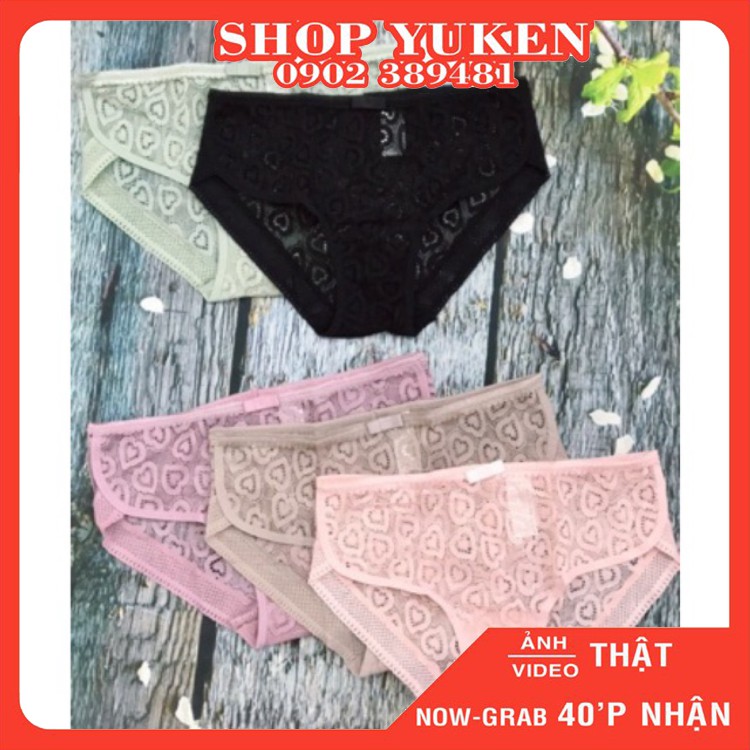 ♥️ Shop Uy Tín ♥️Quần Lót Ren, quần lót nữ REN Tim Siêu Cấp