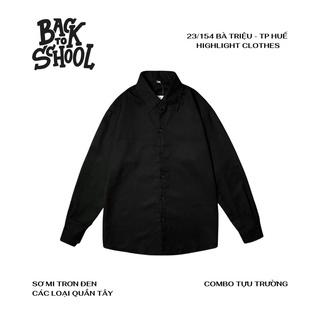 ÁO SƠ MI BASIC FORM RỘNG UNISEX NAM NỮ