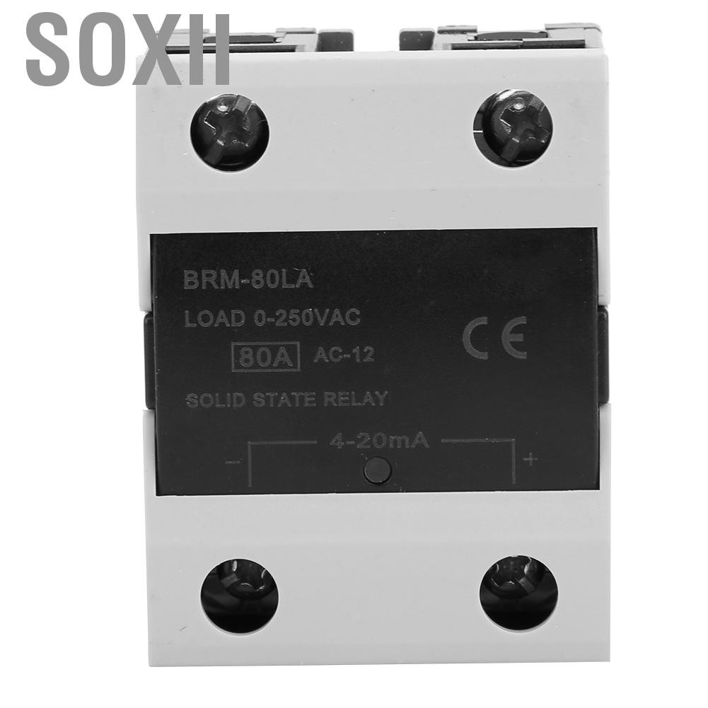 Rơ Le Trạng Thái Rắn Có Đèn Led Stxii Brm-80La Ssr Đầu Vào 4-20ma 0-250vac 40a