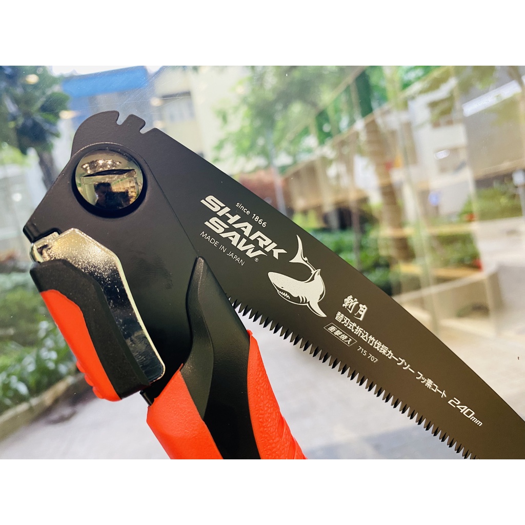 Cưa Tre Lưỡi Cong Takagi Shark Saw FC240B - Phủ Flo | Lưỡi Cưa Đều Mịn | Thép Cacbon SK85, Có Lưỡi Thay Thế