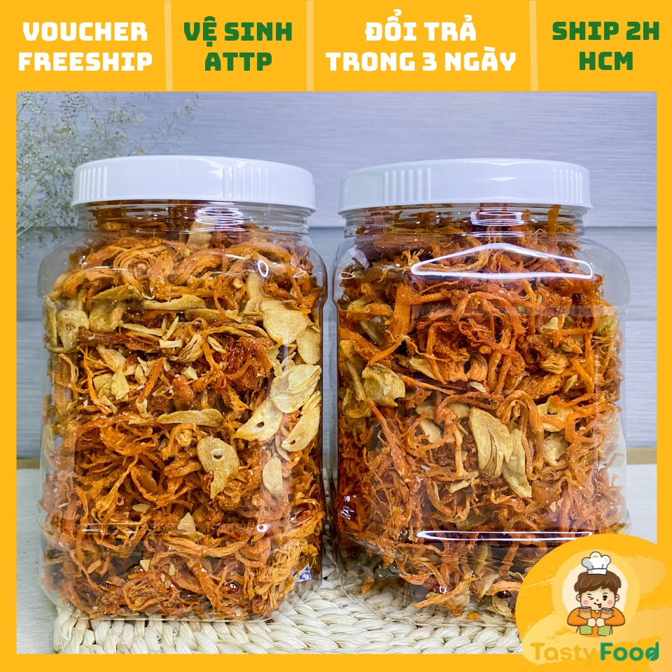 [Hũ vuông] 500G Hũ Khô Heo Cháy Tỏi | Khô Heo Thật | Chất lượng thượng hạng | BigBuy360 - bigbuy360.vn