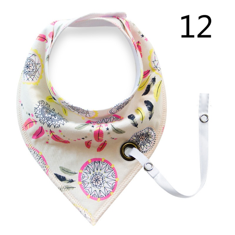 Yếm Ăn Cotton Hình Tam Giác Dễ Thương Cho Bé