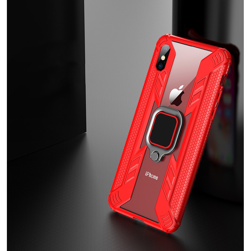 Ốp điện thoại trong suốt kiểu giáp chống sốc có vòng đỡ nam châm gắn xe hơi cho iPhone12 Pro Max iP12 Mini 11 Pro Max/11 Pro