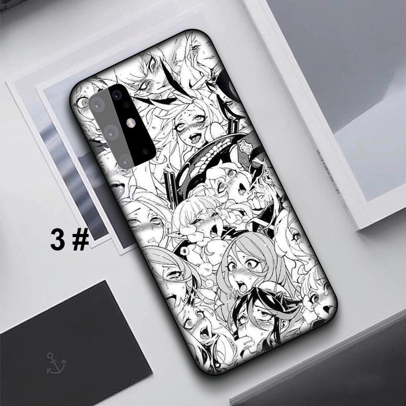 Samsung Galaxy S10 S9 S8 Plus S6 S7 Edge S10+ S9+ S8+ Slim Fit Protective Soft TPU Case 03 Ahegao Anime Casing