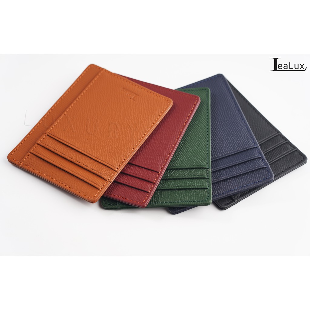 Ví Đựng Card Epsom Thương Hiệu LEALUX