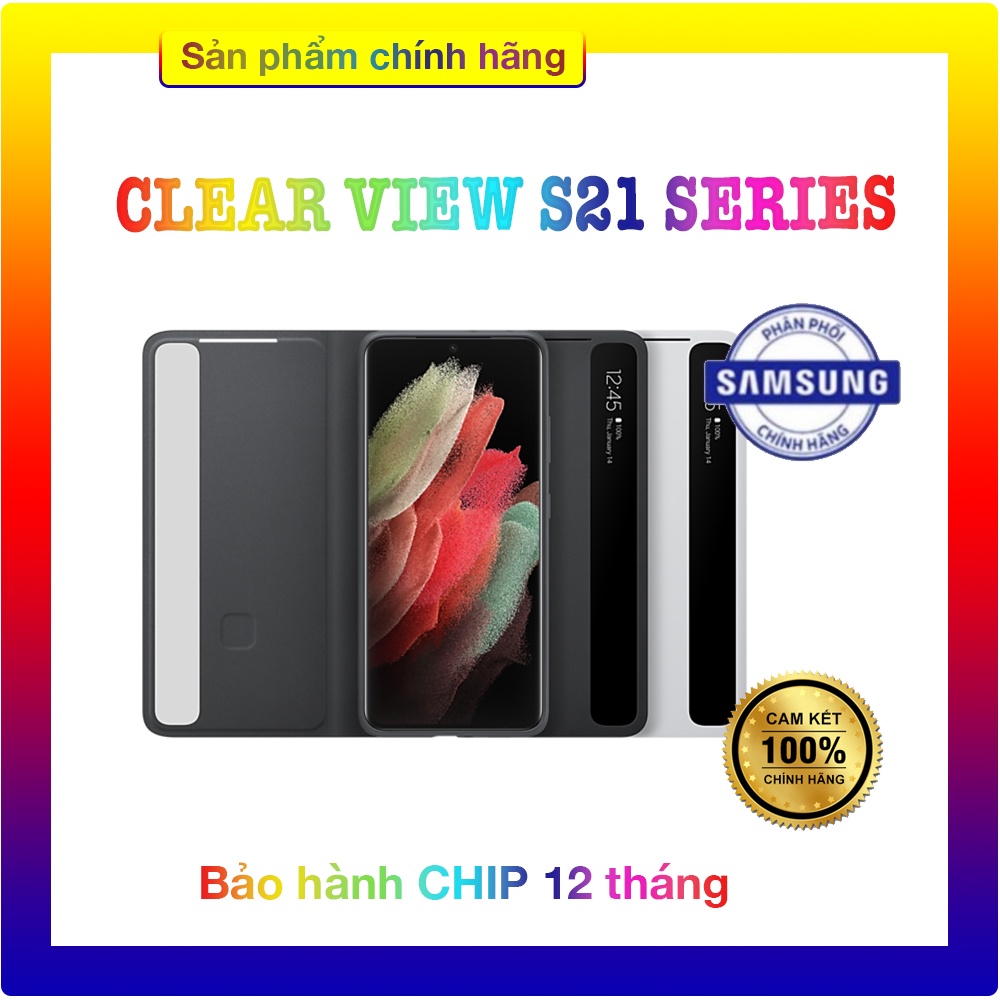Bao da Clear View Samsung Galaxy S21/S21+/S21 Ultra [ Hàng chính hãng Samsung Việt Nam ]